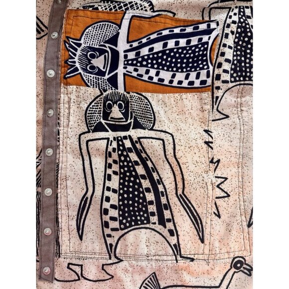 Rare Handmade One-of-A-Kind African Tribal Jacket Reversible Dindga Cowrie Shell - Picture 7 of 16